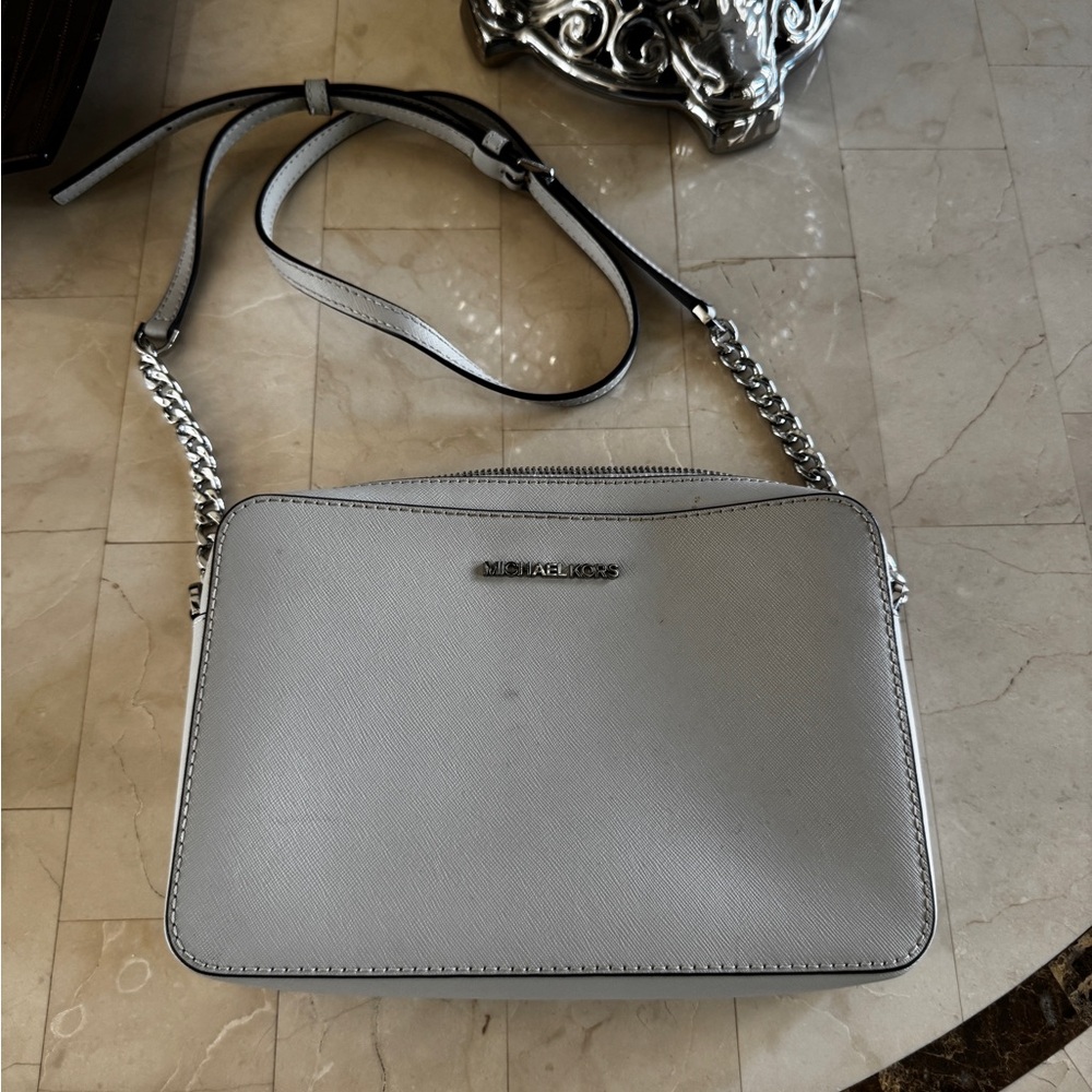 Michael Kors Silver Crossbody Bag